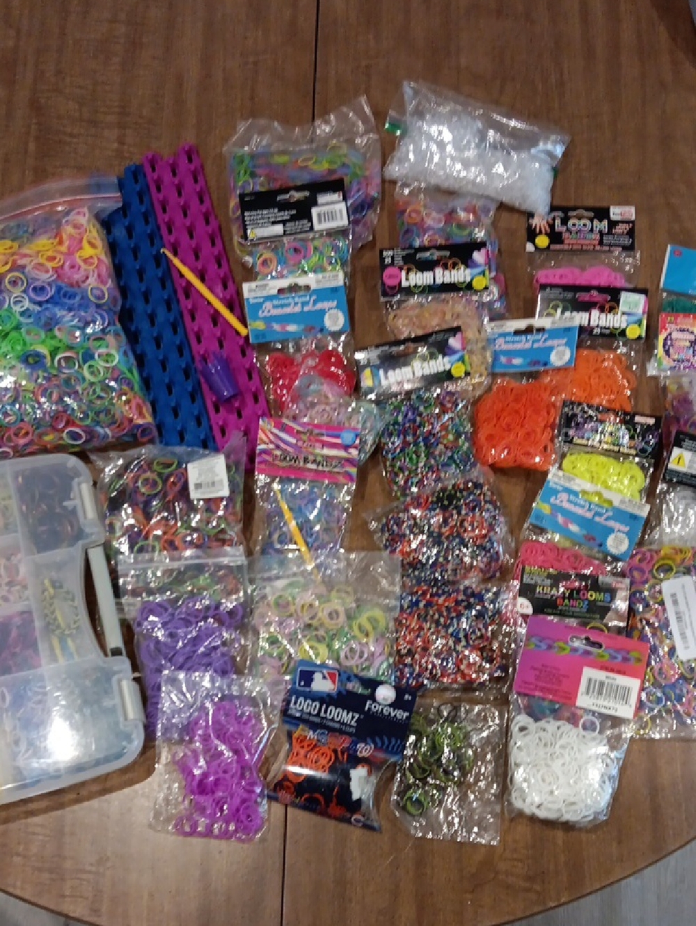 Multicolor Loom Bands Party Pack - Assorted Silicone Bracelet Bands